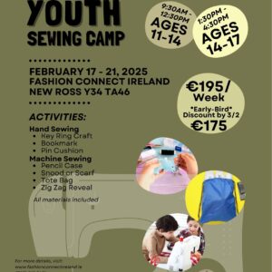 February Break Sewing Camp for 11 - 17yr olds in New Ross, Wexford