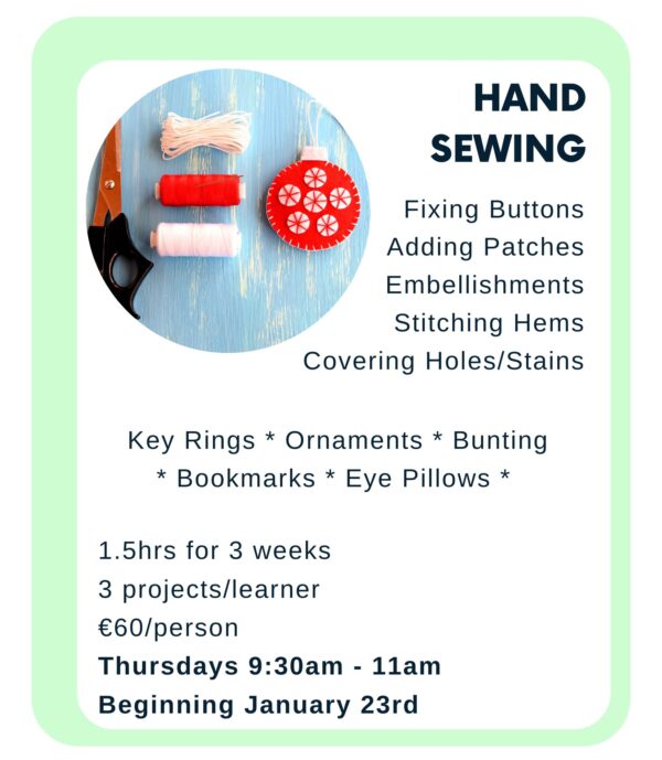 Hand Sewing - 3wks - May 1st